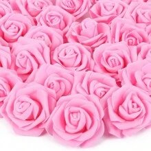 10/20/50/100pcs Artificial Flowers - Foam Rose Head, Fake Plant, Home, Dining Room, Living Room, Outdoor Garden Decoration, Autumn, Spring, Vase, Flower Wall, Wreath, Bridal Bouquet, Wedding Decoration, DIY Wreath Materials, Birthday Party Decoration Materials, Valentine's Day, New Year Gifts Graduation