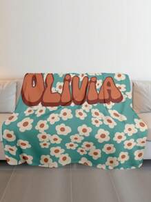 بطانية مخصصة باسم لسرير، بطانية أسرة مخصصة باسم، بطانية مخصصة، بطانية حيوانات كيوت، أفضل بطانية، بطانية مريحة، هدية عائلية، هدايا عيد الميلاد، هدايا عيد الميلاد، هدايا مخصصة، هدية لابن/ابنة، هدية لصديق - النمط 1 - مشاهدة 4