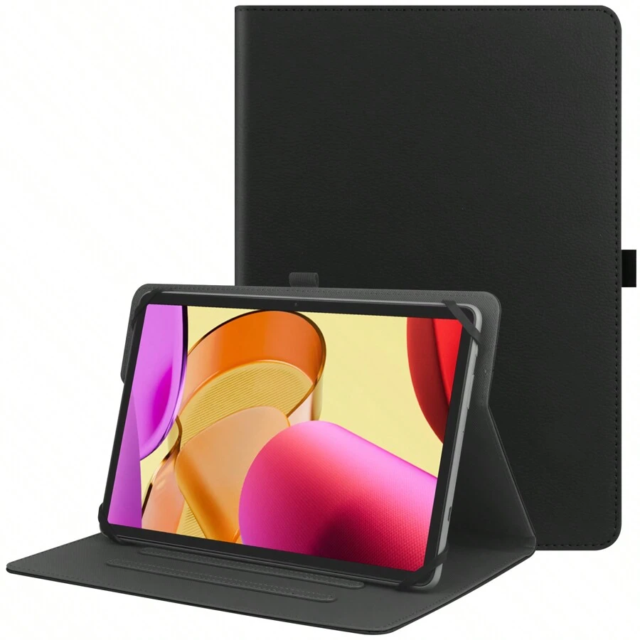 Universal 9",9.7",10.1",10.2",10.5",10.9",11" Tablet Case,Protective Cover Stand Folio Case For 9-11 Inch Tablet,Tablet Case Cover With Pen Holder Compatible With Ipad, Other Tablet - Black - View 1