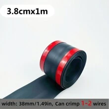 1 rotolo 2,16*118,11 pollici / 5,5 cm*3 m Copertura di cavi pavimento, protezione cavi in PVC, protezione prolunghe & previene le cadute, soluzione di gestione, copertura protezione cavi montata a superficie, autoadesiva, adatta per pavimenti, pareti e desktop