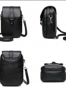 New Stylish Women Shoulder Cell Phone Bag, FASHION SHOPE - Rust Brown - View 2
