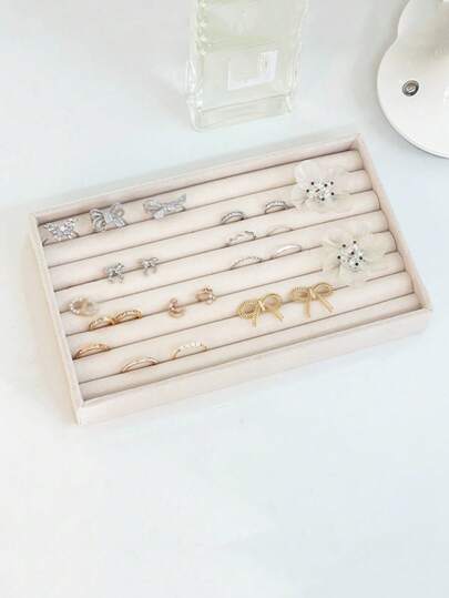 1pc Jewelry Tray Display Stand For Rings, Earrings And Accessories Gifts For Women Sun Travel Cool Back To School