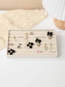 1pc Elegant Jewelry Tray Display Stand For Rings, Earrings, And Accessories - Perfect Gifts For Women This Holiday Season, Ideal For Christmas, Thanksgiving, New Year, And Valentine's Day Celebrations, Stylish And Functional Organizer For Home Decor, Travel, And Back To School Essentials, Enhance Your Jewelry Collection With A Chic Touch