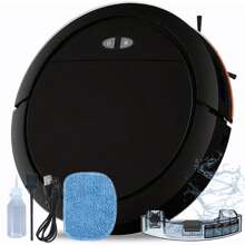 3-In-1 Robot Vacuum Cleaner - Vacuum, Mop & Sweep, Button & App Control, 120 Min Runtime, 2700Pa Strong Suction, Suitable For Pet Hair And Carpets - Black (powerful Vacuum Type) - View 3