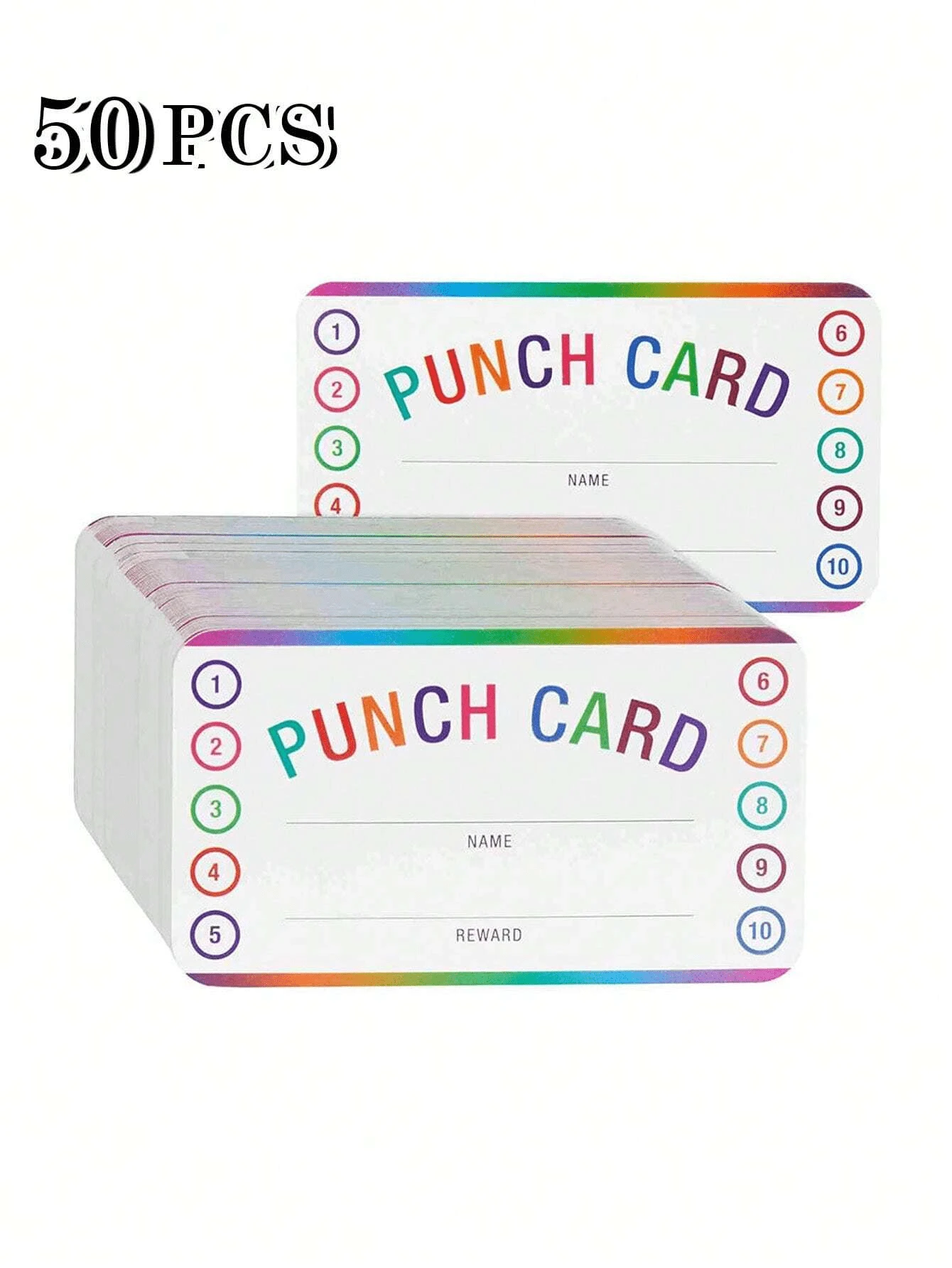 50pcs/200pcs Motivational Reward Cards, Behavioral Incentive Rewards, Business Membership Cards To Promote Creativity And Skill Development, Classroom Incentive Supplies - Multicolor - View 1