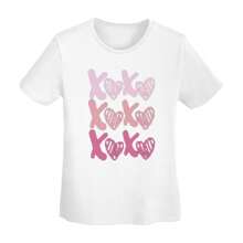 Women's Graphic Tees XOXO Shirt Unisex T-Shirt Short Sleeve Casual Tee Top
