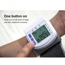 LCD Display Household Digital Automatic Blood Pressure Monitor Wrist - White - View 6
