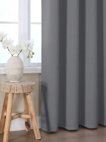 VEHEDE Set di 2 tende oscuranti beige per sistemi a binario, tende corte opache per camera da letto, con volant e nastro
