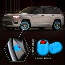 10Pcs Luminous Skull Tire Valve Caps Universal Luminous Wheel Valve Caps Suitable For SUV, Bicycle, Truck, Motorcycle