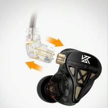KZ D Q S HiFi Dynamic Drivers In Ear Monitor Headphones For Singer Musician Semi-Open HiFi Bass IEM Earphone 2pin 3.5mm Plug Gaming Earbuds - màu đen - Xem 5