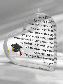 1 Stück inspirierendes Acryl-Schild als Abschlussgeschenk für sie, Abiturientin, Studentin, Master-, Doktorandin, Abschlussgeschenk für Studenten, Abschlusserinnerung für Tochter, Sohn, Schwester