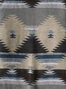 男士时尚休闲几何提花夹克，秋冬 - 彩色 - 查看 5