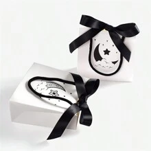 5 sztuk minimalistycznych białych gwiazd księżycowych dużych kokard mini torebek w magazynie odświeżająca czarno-biała torebka torba na zakupy