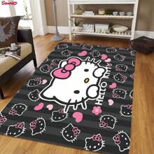 Sanrio Hello Kitty Soft Thick Non-Slip Carpet - Suitable For Bathroom, Living Room, Bedroom, Laundry Room, Hello Kitty Home Decor