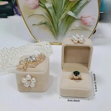 1PC Wedding Exchange Ring Box Exquisite Creative Forest Red Retro Proposal Groom And Groom Wedding Pair Ring Box Jewelry Box Gifts Confession Ring Box, Suitable For Christmas, Birthday Gifts,Wedding Ring Holder Ring Box For Wedding Proposal Engagement Ring Boxes For Multiple Ring Boxes Back To School