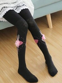 1 Paar neue weiße Stirrup Tanztights für Mädchen, Ballettleggins, Prinzessin Ganzkörperanzug für Kinder