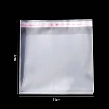 100 piezas/Lote Bolsas selladas transparentes autoadhesivas de plástico OPP para regalos, bolsas y bolsas de empaque de joyería - Bolsa de polipropileno transparente - Ver 8