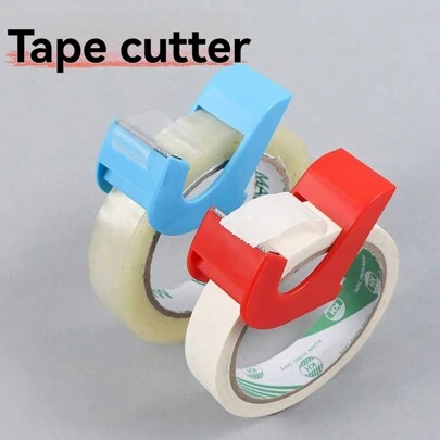 1 件全新迷你便携式胶带切割器手持式分配器，方便携带回学校