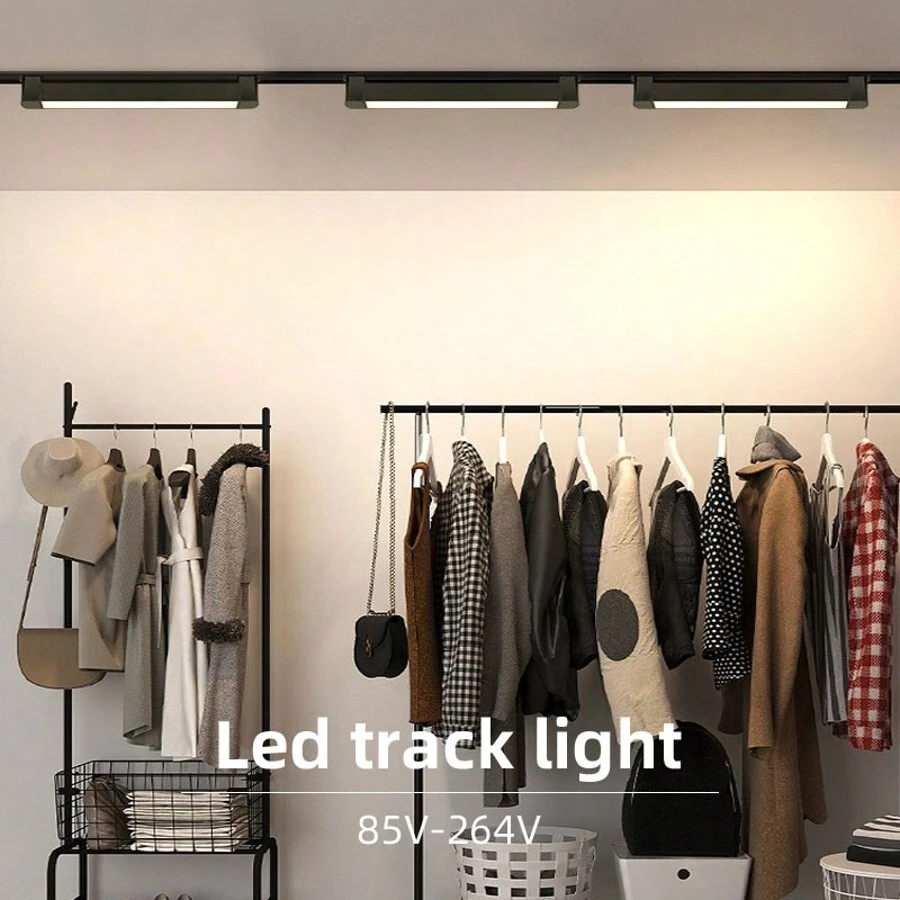 CANMEIJIA 1 pieza Foco LED para riel, no incluye el riel, riel de iluminación de 110V/220V, foco de 10W/20W, iluminación de techo para el hogar, cocina, dormitorio