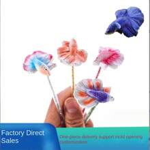 1 Pc Simulation Betta Training Wand Toy Fish Tank Interactive Stick Toy For Fishtanks Accessories - Multicolor - View 6