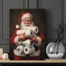 1 Pc   Wooden Framed  Canvas Painting Thickness 2.25cm/0.9inch High Quality Wall Art Prints Poster Direct Hanging Wall Picture Decor For Home Gifts, Christmas Gift,Christmas Decoration,Living Room, Bathroom, Bedroom, Kitchen - 12*18inch(30*45CM) - View 2