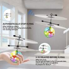 Flying Ball RC Toys For Children Goo Play For Child Ball Helicopter Gifts For Child Built-In-Shinning LED Disco Light Induction Ball Children Play Indoor And Outdoor Gifts For Boys Girls - 1 - View 11