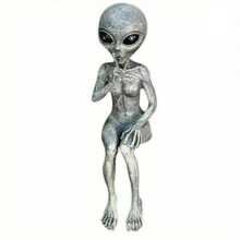 Outer Space Alien Statue Martians Garden Figurine Set Home Decoration Outdoor,Valentine's Day Gift For Loved Ones - 男人 - 查看 1