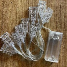 1 套 LED 宫灯、五角星和月亮灯串、圣诞节室内装饰情调照明、电池供电（不含电池）、斋月、斋月装饰、开斋节 - 暖色 - 查看 7