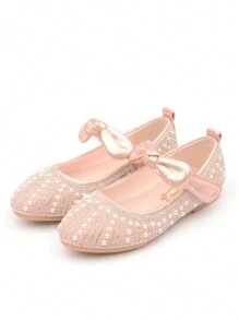 Girls' Princess Shoes, Children Soft Bottom Shoes, Baby Girls' Princess Shoes, Crystal Shoes, Pearl Children's Shoes, Rhinestone Formal Shoes