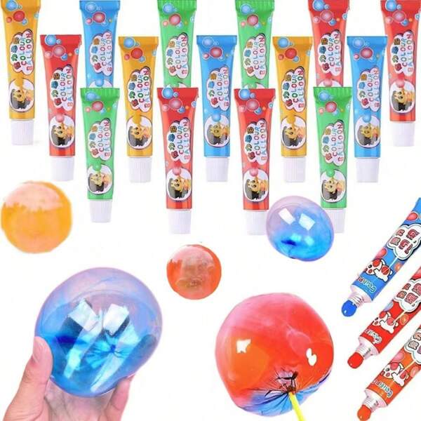 3/5/10pcs/Set Cartoon Bubble Gum, Classic Nostalgic Gift, Small Gift, Cartoon Outdoor Toy Creative Bubble Blower, Bubble Foam Festival Party Small Giveaways