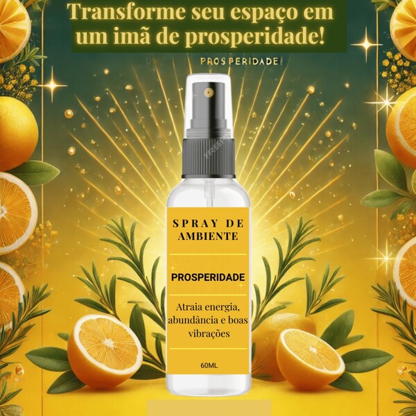 kit 2 Perfume Spray de Ambiente Aromatizador Imã da Prosperidade