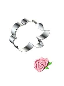 1pc Stainless Steel Flower Shaped Cookie Cutter Mold, For Roses, Lilies And Cherry Blossoms DIY Fondant, Cookies - Cookie Cutters - View 13