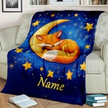 1PC Personalized Blanket Custom Name Printed Blanket Cute Sleeping Animal Panda Blanket Your Name Printed On It Soft And Warm Memorable Moments Blanket Great Holiday Gift For Families