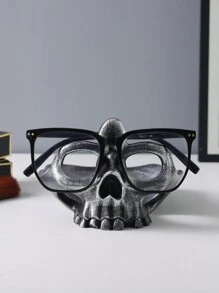 1pc Resin Creative Skull Design Jewelry Organizer, Glasses Holder, Suitable For Home, Holiday, Bedroom, Office Decor, Best Holiday Gift, Gender Reveal Party, Perfect For Birthdays, Weddings, Parties, The Perfect Gift For Colleagues, Friends, And Family, Back To School