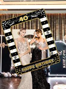 1 Pc, Birthday Decoration Adult Birthday Photo Booth Props For 18th, 21th, 30th, 40th, 50th, 60th, 70th Birthday Decoration Funny Selfie Props, Birthday Party Supplies, 22.7x27.9 Inches, Photo Props, Cool Decoration