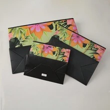 礼品袋 花卉纸袋 带丝带的包装袋 节日礼品 赠礼袋 服装手提袋 - 彩色 - 查看 5