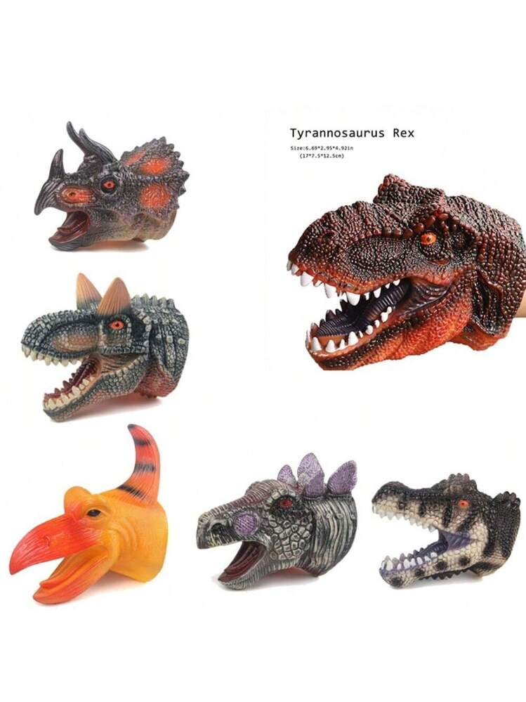 DINOSAUR HAND PUPPET - DHP FUN PLAY TOY GIFT GLOVE T-REX PREDATOR GAME ...