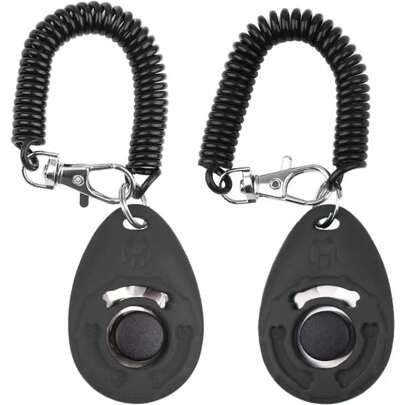 2pcs Professional Dog Training Clicker - Effective Pet Communication Device And Comprehensive Training Supplies Kit For Dog Owners And Trainers - Enhances Obedience And Behavior, Easy To Use And Convenient
