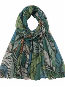 1pc Polyester Leaf Pattern Casual Elegant Street Style Lightweight Business Party Scarf, Suitable For Spring, Summer, Autumn, Winter - Multicolor - View 13
