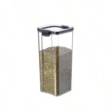 Pote de Armazenamento Vedado de Cozinha, Caixa de Armazenamento de Plástico Doméstico para Alimentos Secos, Pote de Armazenamento de Grãos de Alimentos, Utensílios de Armazenamento de Cozinha, Caixa de Armazenamento, Organizador, Decoração de Ambiente, Adequado para Cozinha, Restaurante, Festa, Acampamento, Reunião, Presente para Amigos, Presente de Família - Multicolorido - Visão 4