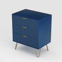 Storage Cabinet, Bedside Table With Drawers, Chest Of Drawers, Night Console, Sideboard, Wardrobe For Bedroom, Living Room, 40 X 35.5 X 50 Cm, 60 X 40 X 70 Cm, Blue - 藏蓝色 - 查看 6
