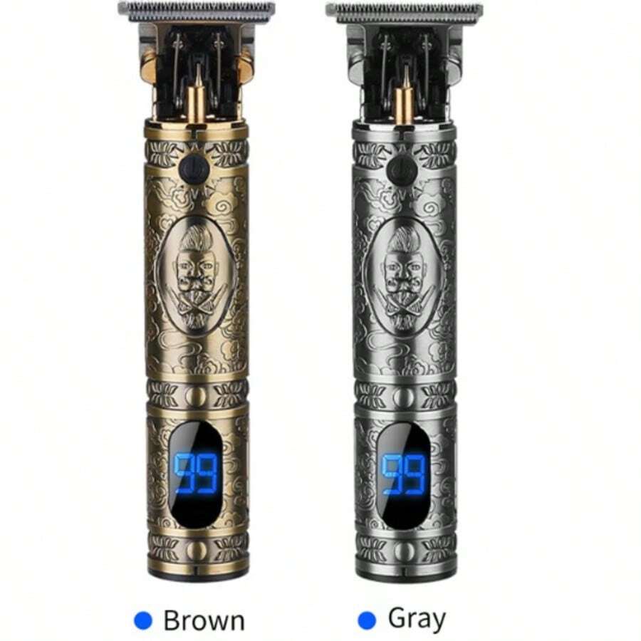 Premium Precision T9 Trimmer Machine For Unique Designs And Styles - Gold - View 1