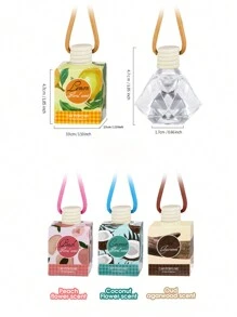 قلادة معطرة للسيارة سعة 8 مل قطعة واحدة، والتي يمكن أن تزيل الروائح وتمتلك عطرًا طويل الأمد. يمكن استخدامها لتنعيم الهواء في الحمامات، وتزيين السيارات، والعلاج بالعطور. إنها هدية شتوية رائعة للنساء وهدية ممتازة للأصدقاء المُقربين، مزيل روائح للمنزل، جهاز علاج بالروائح، معطر منزلي، عطر للمنزل، معطر هواء للحمام، هدايا عيد الحب/الفالنتاين، هدايا عيد الميلاد والتخرج - متعدد الألوان - مشاهدة 4