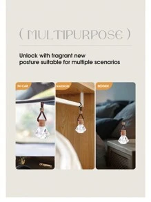 قلادة معطرة للسيارة سعة 8 مل قطعة واحدة، والتي يمكن أن تزيل الروائح وتمتلك عطرًا طويل الأمد. يمكن استخدامها لتنعيم الهواء في الحمامات، وتزيين السيارات، والعلاج بالعطور. إنها هدية شتوية رائعة للنساء وهدية ممتازة للأصدقاء المُقربين، مزيل روائح للمنزل، جهاز علاج بالروائح، معطر منزلي، عطر للمنزل، معطر هواء للحمام، هدايا عيد الحب/الفالنتاين، هدايا عيد الميلاد والتخرج - متعدد الألوان - مشاهدة 9