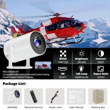 Mini Proyector con WIFI 6 y Bluetooth, compatible con 4K y 1080P, proyector portátil con rotación de 180°, pantalla de 130", proyector de cine automático, compatible con laptop, PC y smartphone. - Tipo de Enchufe A USA (110-127V) - Ver 5