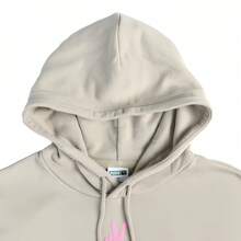 Puma Hooded Graphic Print Breathable Loose Fit Sweatshirt, Fashionable Casual Outdoor Fitness Running Pullover, Couple Outfit