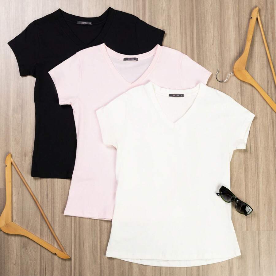 Women T-Shirts - 彩色 - 查看 1