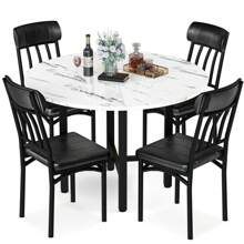 Dining Table & Chair Sets - Brown - View 8