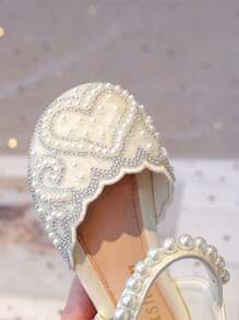 Sandali estivi con suola morbida e cristalli, da principessa, per ragazze, 2025