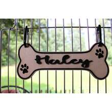 Personalized Wooden Pet ID Tag - Custom Dog House Sign And Pet Label With Unique Animal Pattern Design, Perfect For Dog Room Decor. Each Nameplate Can Be Engraved With Your Pet's Name Or Other Text To Showcase Your Pet's Personalized And Distinctive Style. Serve Not Only As A Dog House Identifier, But Also Add A Touch Of Warmth And Uniqueness To Your Beloved Pet's Private Space. Ornamental, Stainless Stylish, Contracted, Cute, Cuties, Colorful, Vintage Unique, Customized Cat Tags Personalized Small, Personalized Cat Collar, Personalized Dog Collars Ideal Gifts For Him Her, Family, Friends, Pet Lovers, Pet For Anniversaries, For Birthdays, For Housewarming